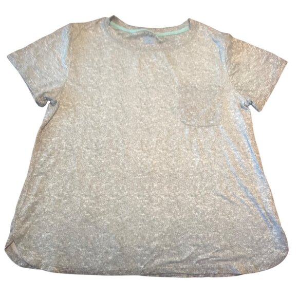 Jane & Bleecker Womens Small Heather Gray Short Sleeve Tee 95% Polyester 5% Span - Picture 1 of 6